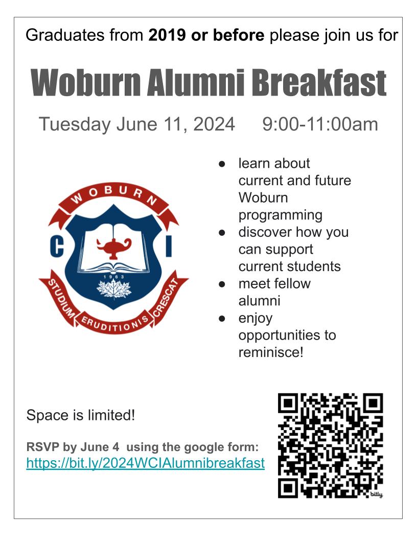 Alumni Breakfast 2024 Invitation Poster